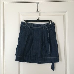 Old Navy Tie Waist Denim Skirt